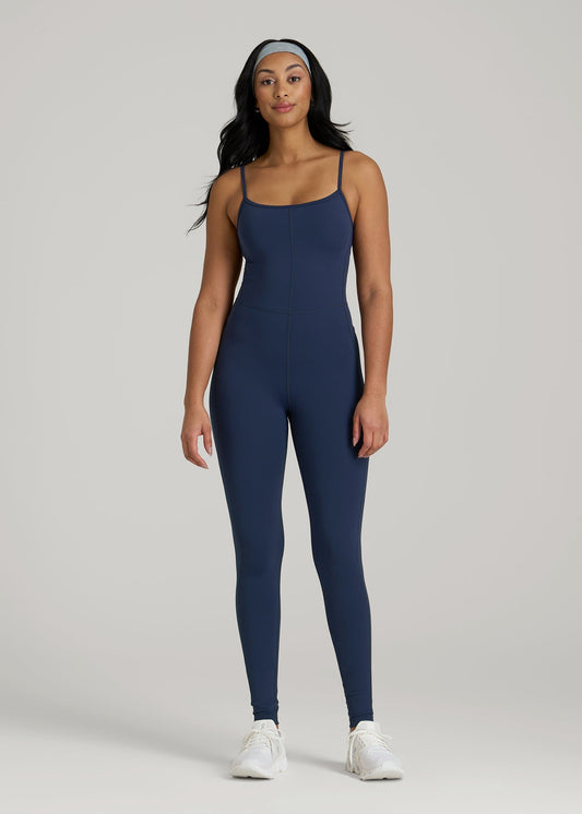 American Tall Women|Men Balance Spaghetti Strap Jumpsuit for Tall Women in Regal Blue