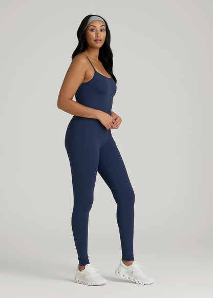 American Tall Women|Men Balance Spaghetti Strap Jumpsuit for Tall Women in Regal Blue