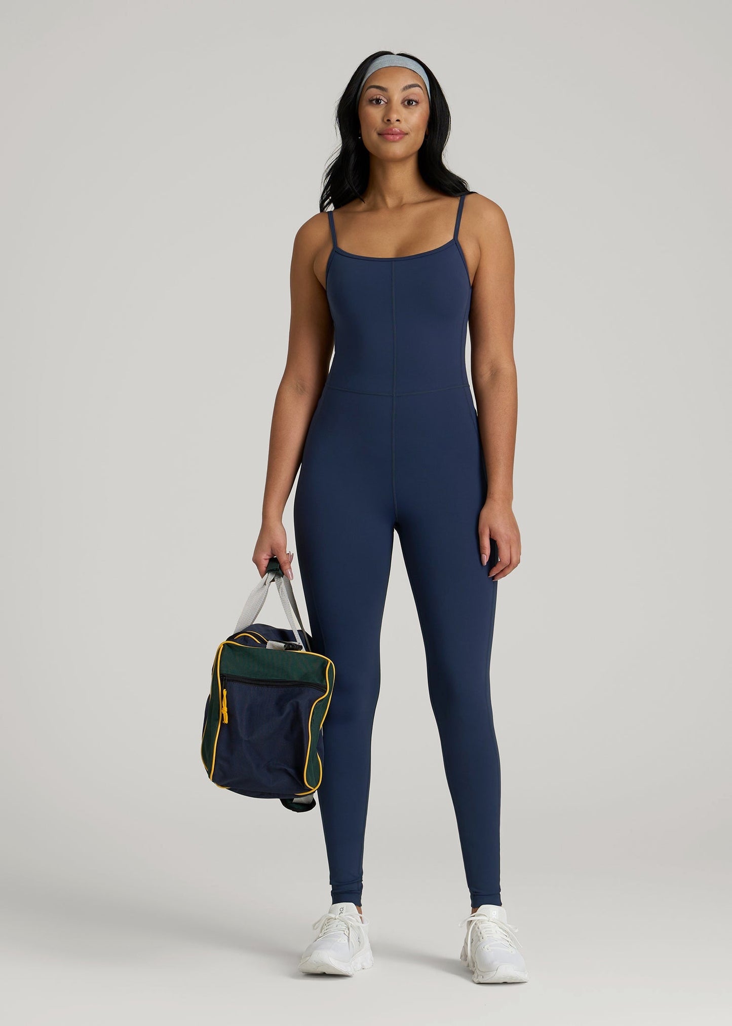 American Tall Women|Men Balance Spaghetti Strap Jumpsuit for Tall Women in Regal Blue