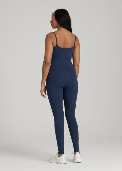American Tall Women|Men Balance Spaghetti Strap Jumpsuit for Tall Women in Regal Blue