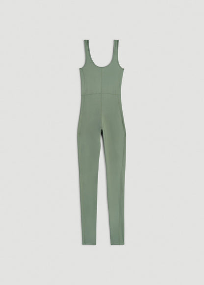 American Tall Women|Men Balance Scoop Neck Jumpsuit for Tall Women in Dark Seagrass