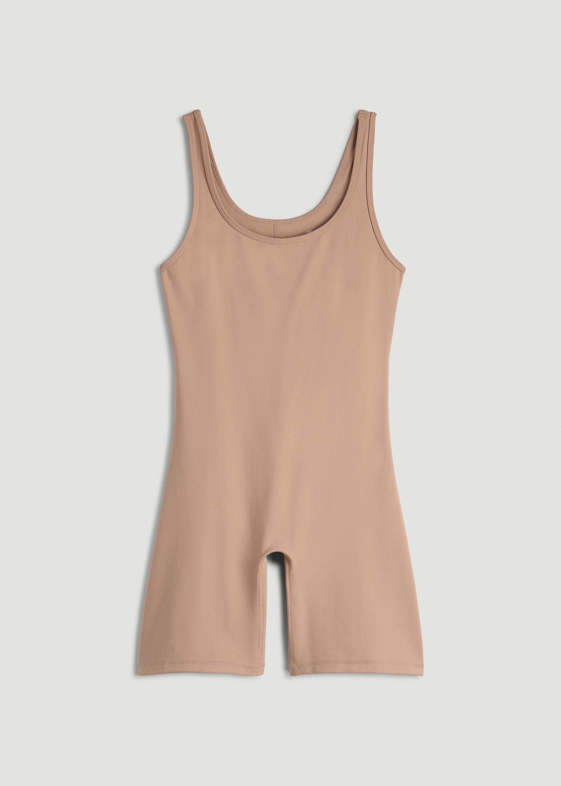 American Tall Women|Men Balance Scoopneck Romper for Tall Women in Sun Tan