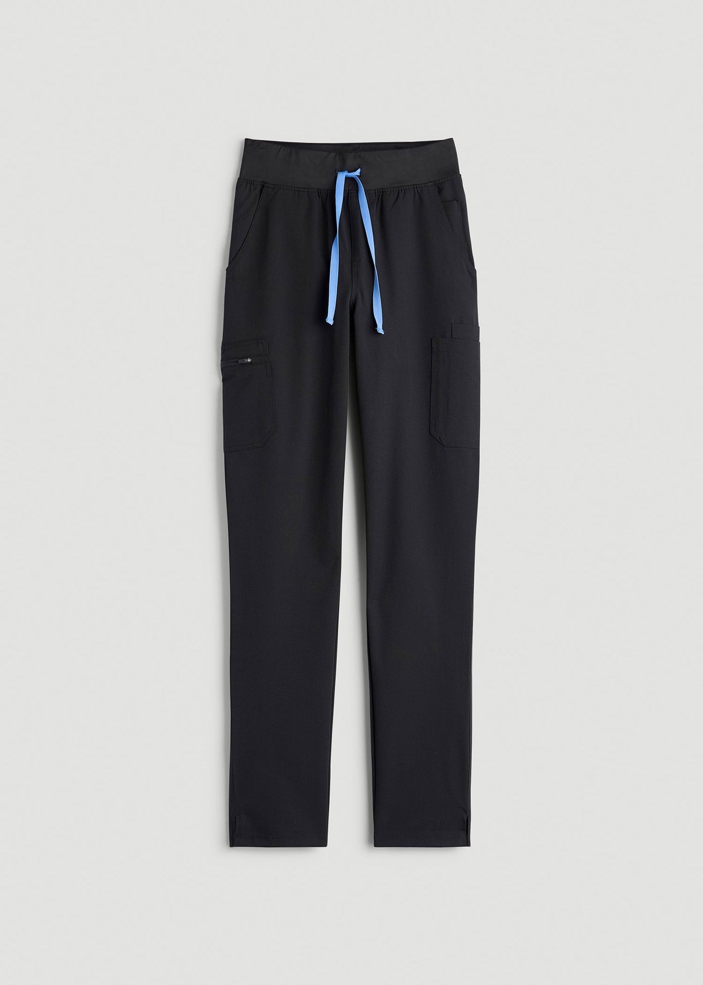 American Tall Women Cargo Scrub Pants for Tall Women in Black