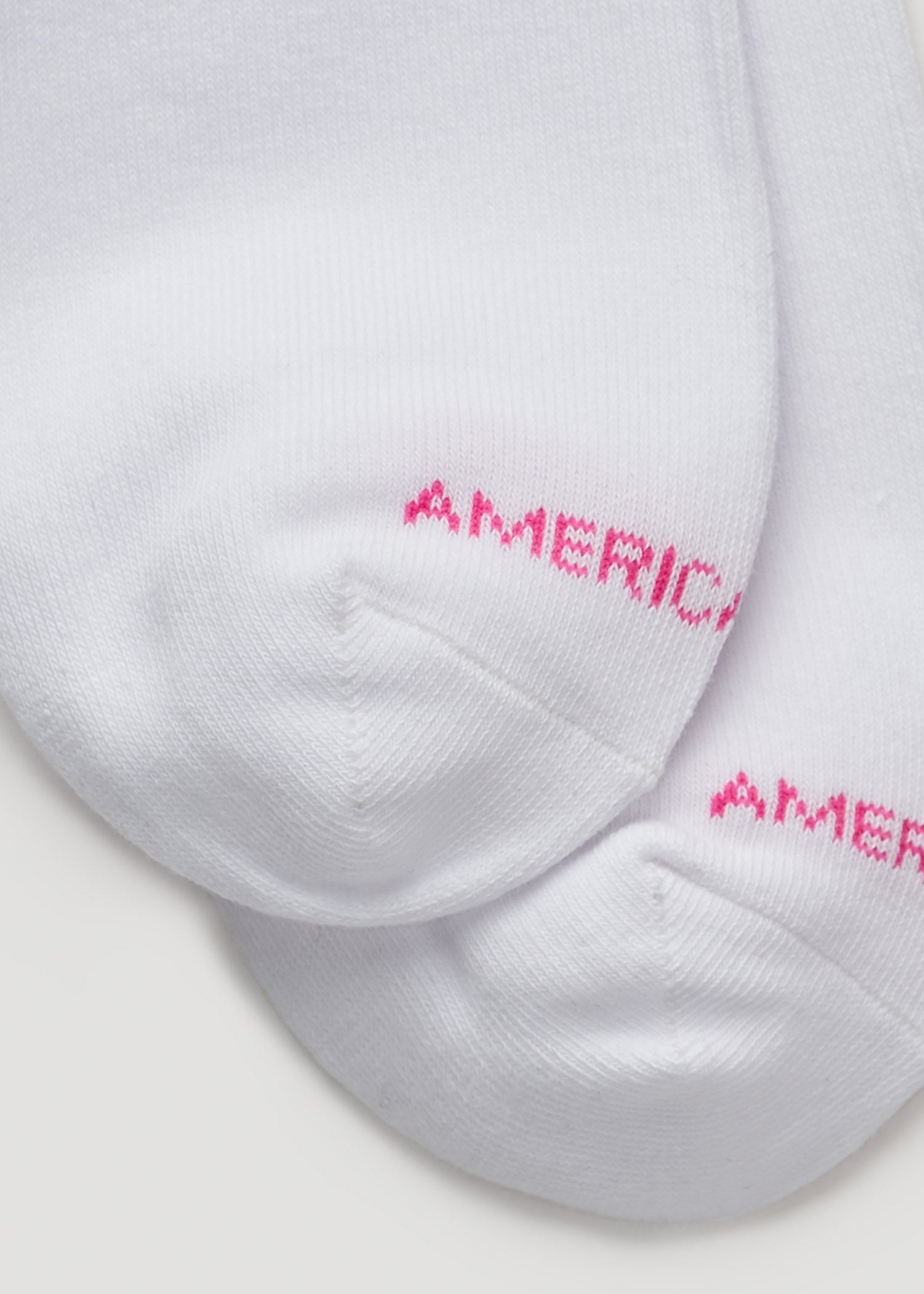 American Tall Women Mid Crew Socks (X-Large Size: 10-13) for Tall Women in White