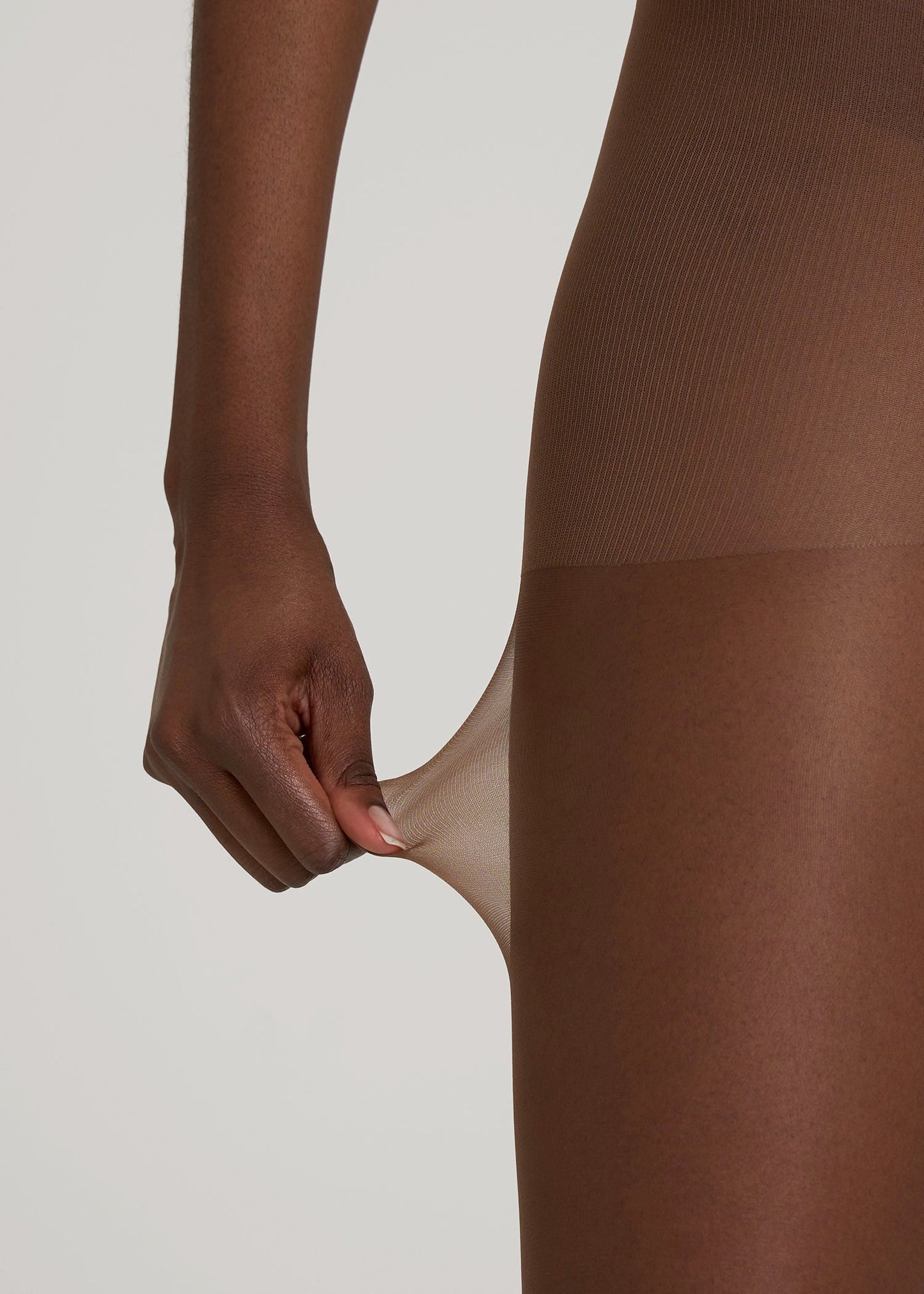 American Tall Women Ultra Sheer Pantyhose for Tall Women in Soft Cocoa