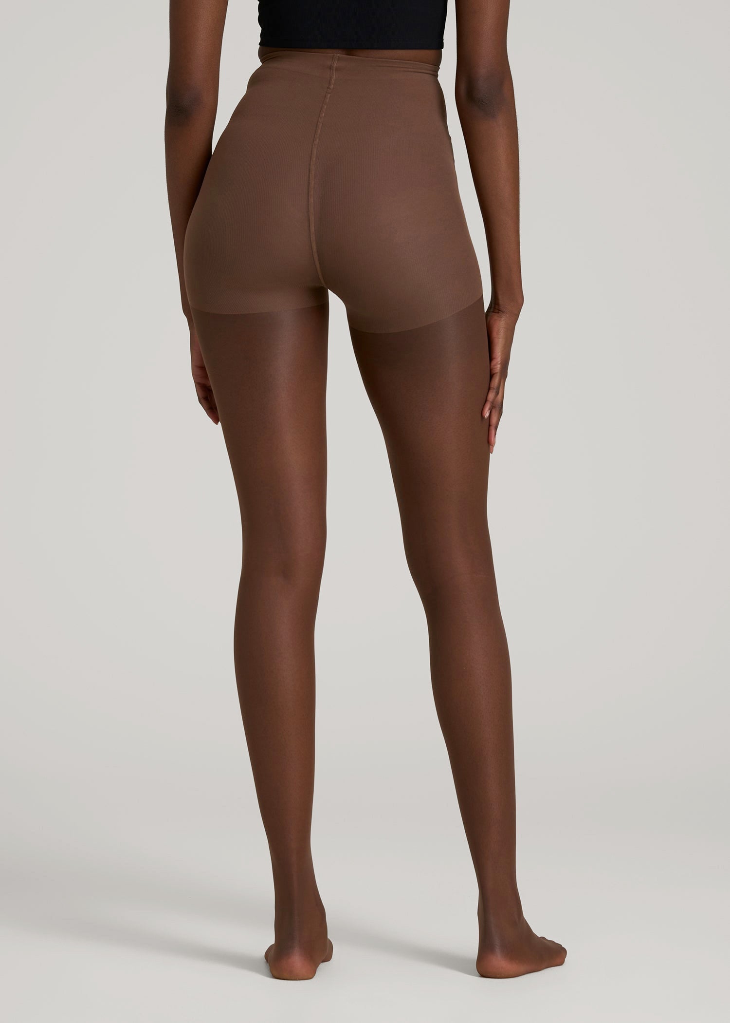 American Tall Women Ultra Sheer Pantyhose for Tall Women in Soft Cocoa