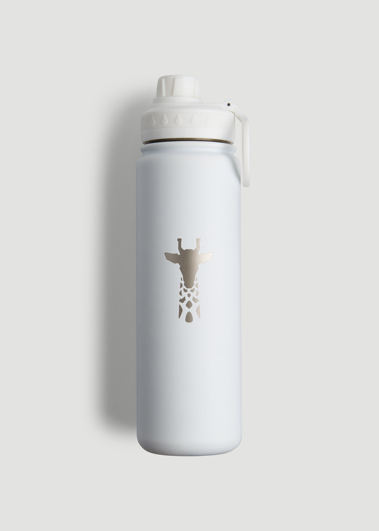 American Tall Women|Men Water Bottle in White