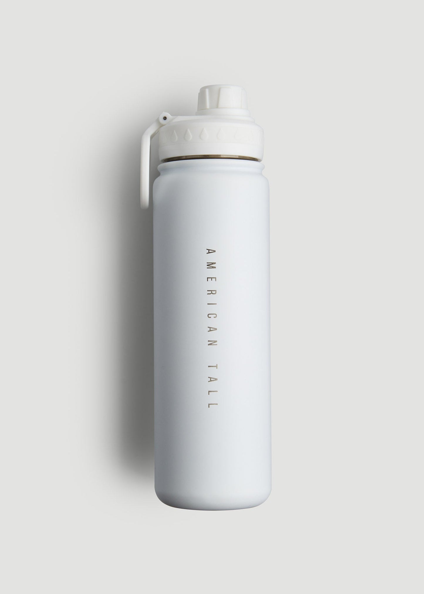 American Tall Women|Men Water Bottle in White