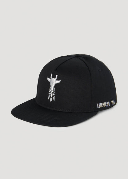 American Tall Women|Men American Tall Flat Brim Hat in Black