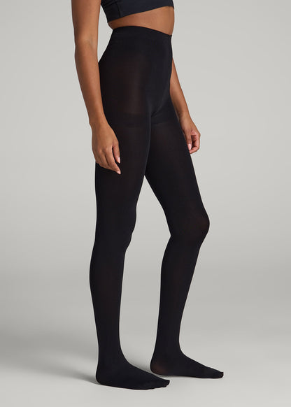 American Tall Women Tights for Tall Women in Black