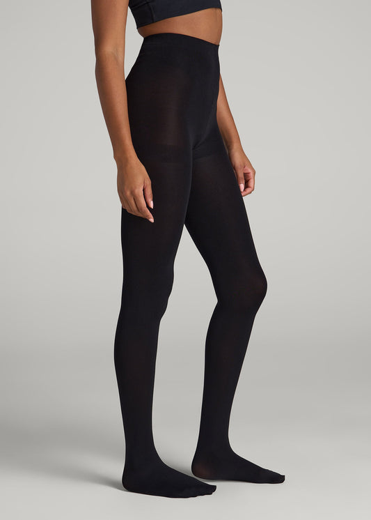 American Tall Women Tights for Tall Women in Black