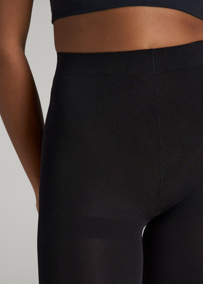American Tall Women Tights for Tall Women in Black
