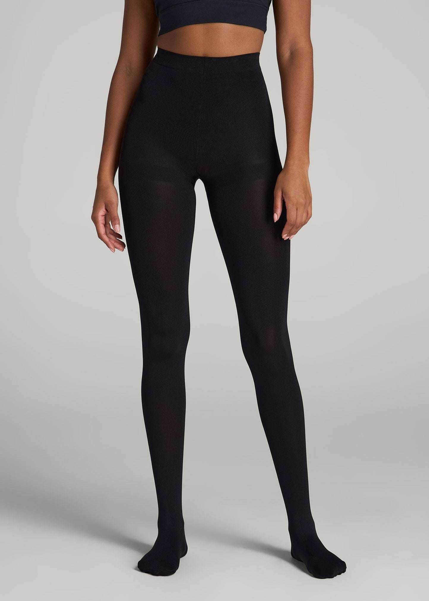 American Tall Women Tights for Tall Women in Black