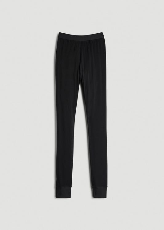 American Tall Women Thermal Merino Wool Base Layer Legging for Tall Women in Black