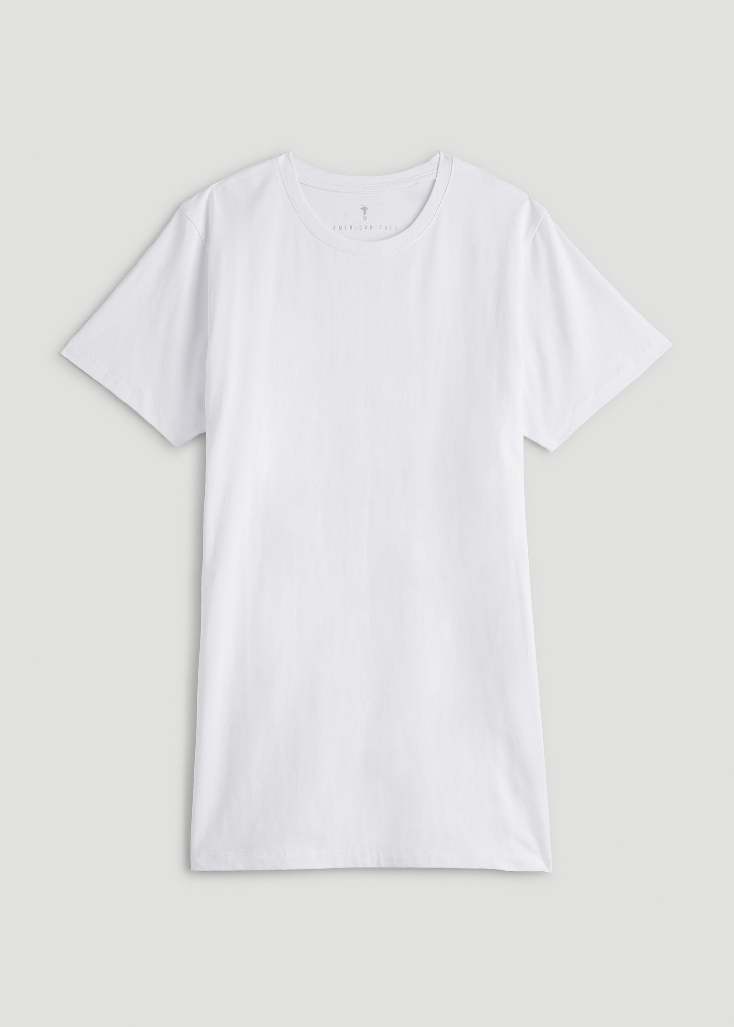 American Tall Men The Essential Modern Fit Crewneck Tee for Tall Men in White