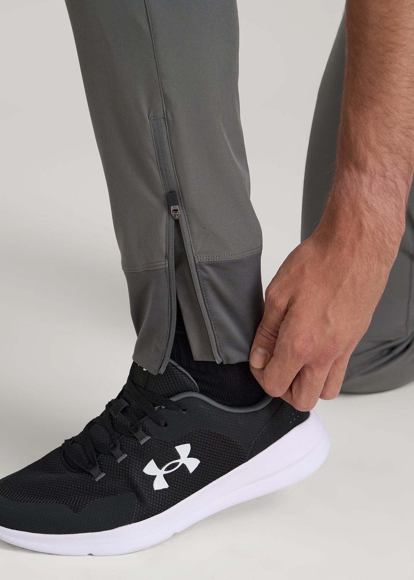 American Tall Men Featherweight Perforated Training Joggers for Tall Men in Graffiti