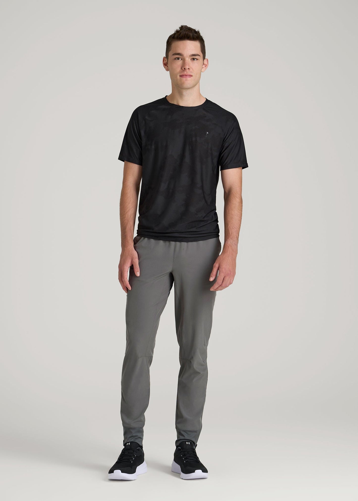 American Tall Men Featherweight Perforated Training Joggers for Tall Men in Graffiti