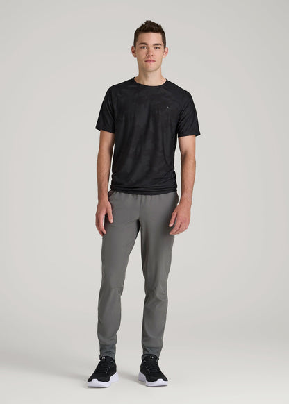 American Tall Men Featherweight Perforated Training Joggers for Tall Men in Graffiti