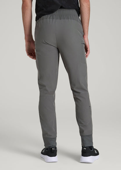 American Tall Men Featherweight Perforated Training Joggers for Tall Men in Graffiti