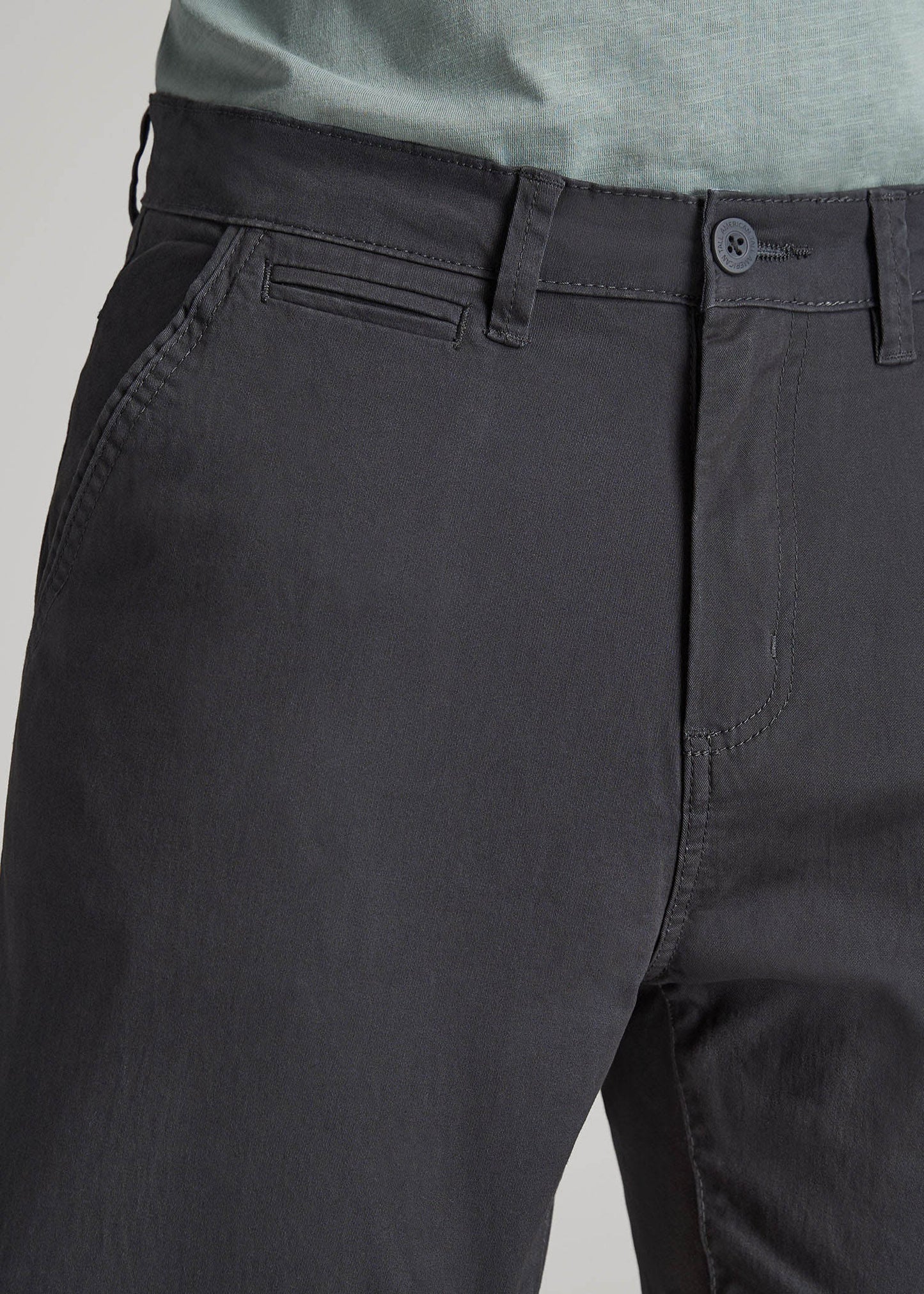 American Tall Men J1 STRAIGHT Leg Chinos for Tall Men in Iron Grey