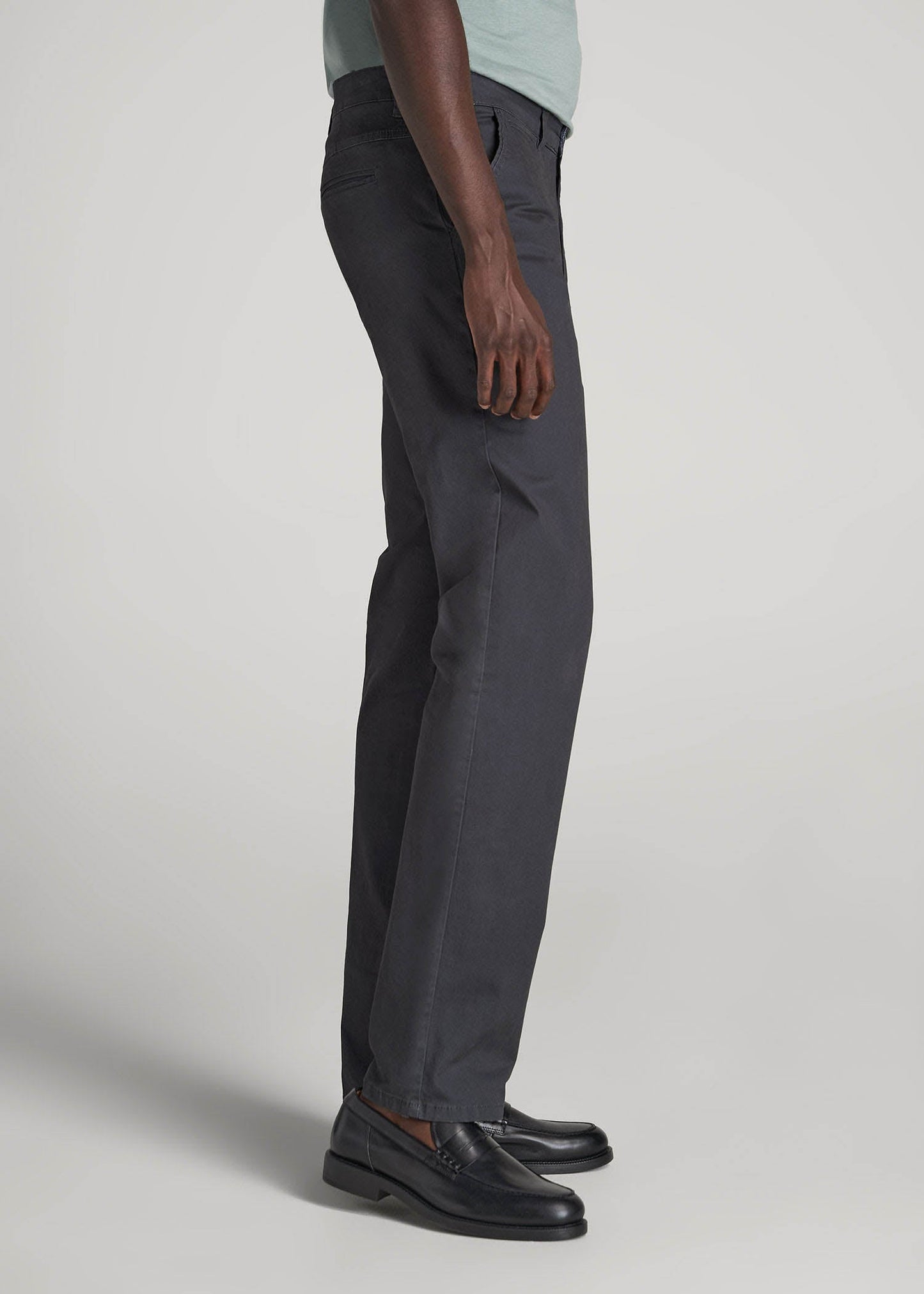 American Tall Men J1 STRAIGHT Leg Chinos for Tall Men in Iron Grey