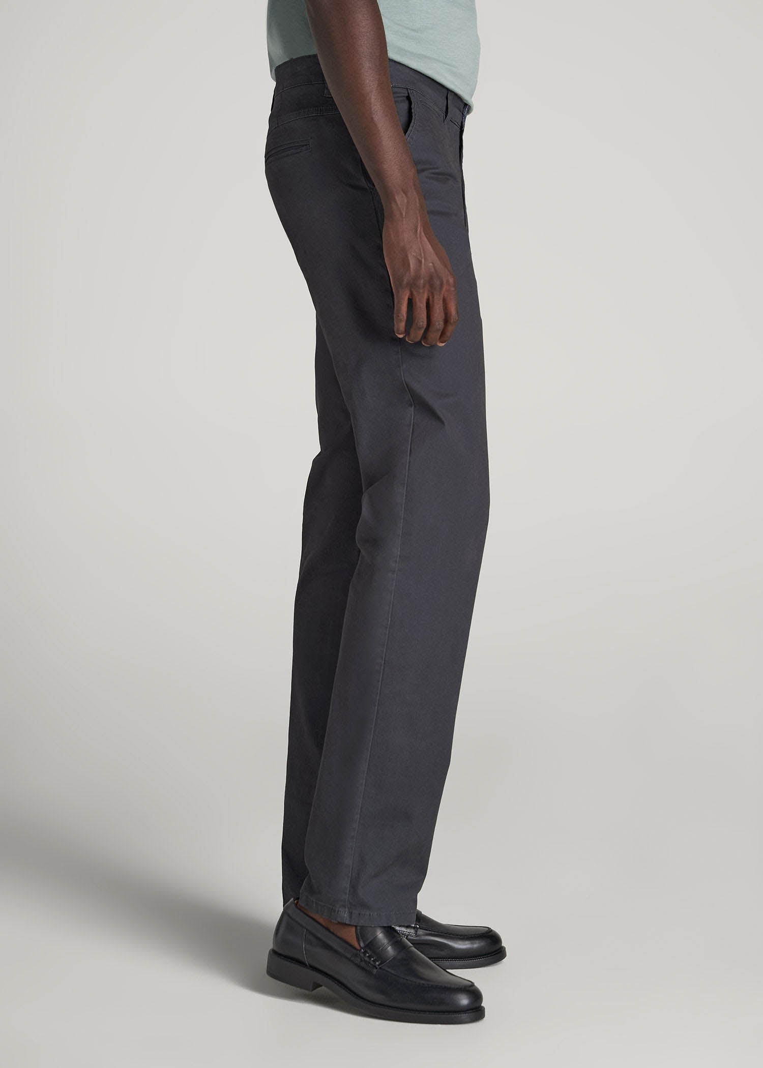 American Tall Men J1 STRAIGHT Leg Chinos for Tall Men in Iron Grey