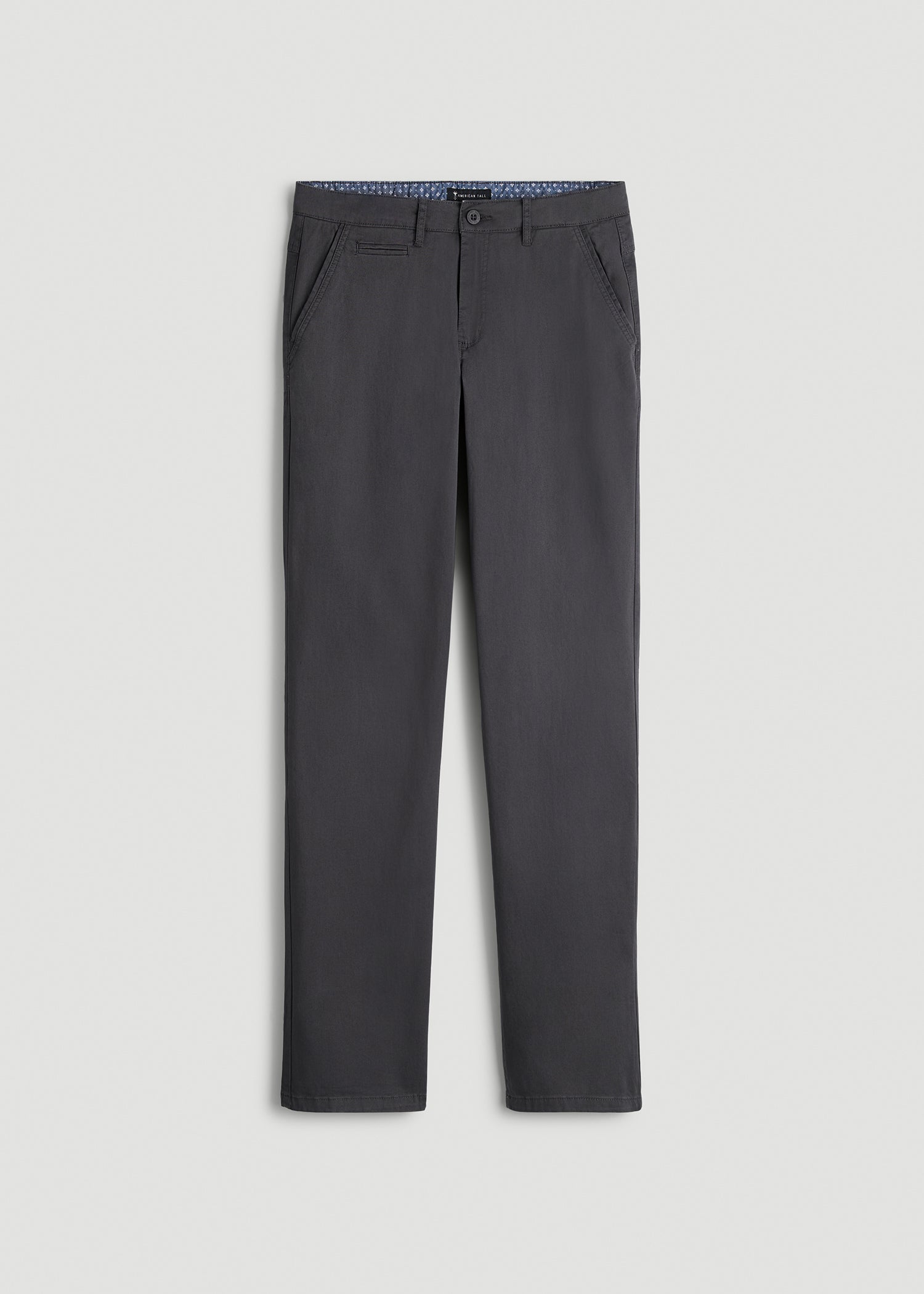 American Tall Men J1 STRAIGHT Leg Chinos for Tall Men in Iron Grey
