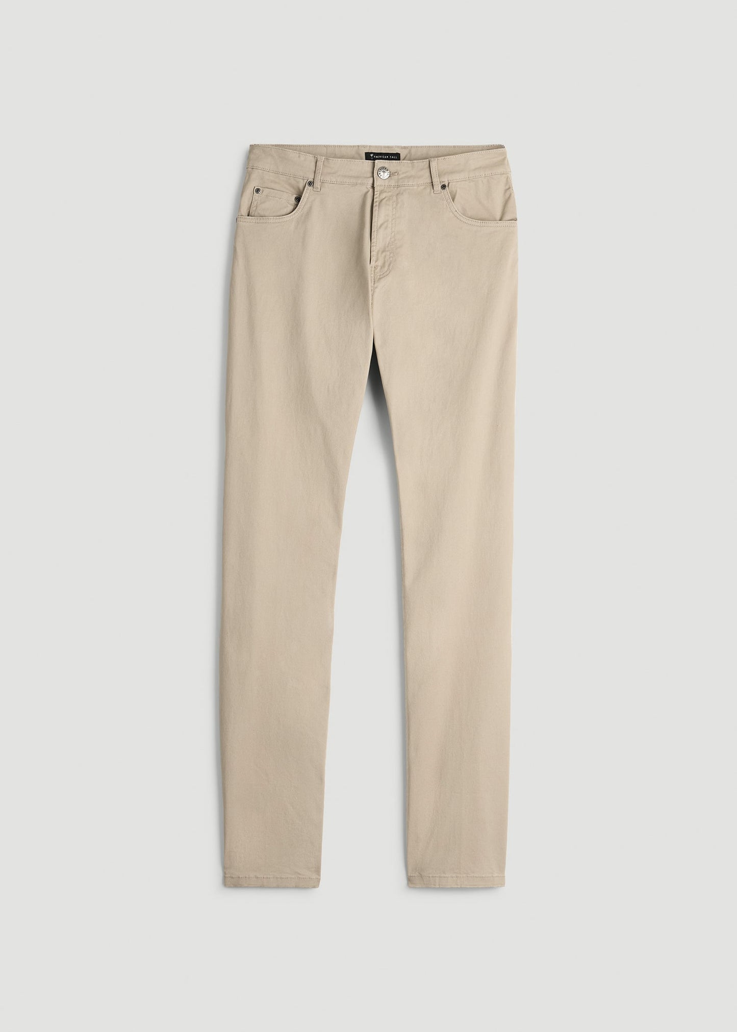 American Tall Men Carman TAPERED Fit Five Pocket Pants for Tall Men in Desert Khaki