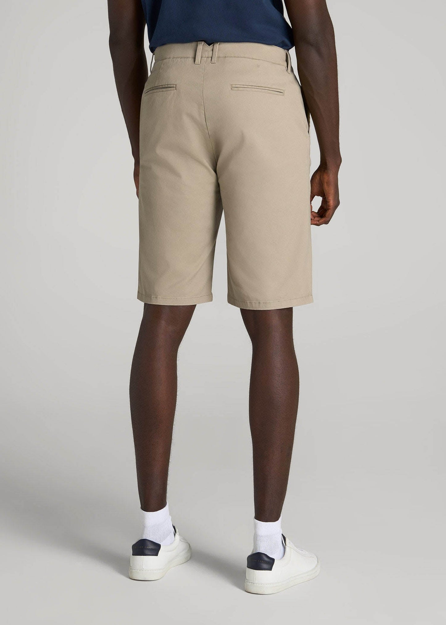 American Tall Men Chino Shorts for Tall Men in Desert Khaki