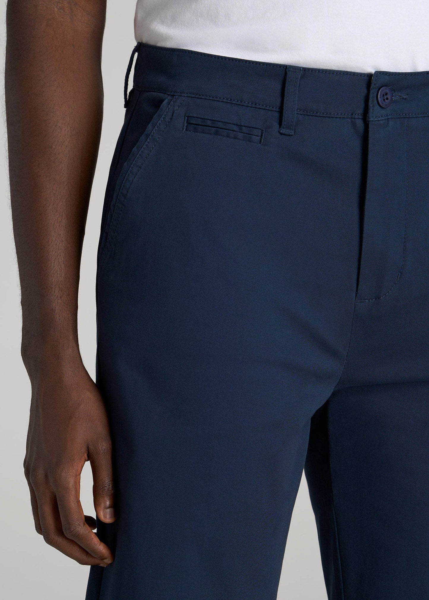 American Tall Men Chino Shorts for Tall Men in Marine Navy