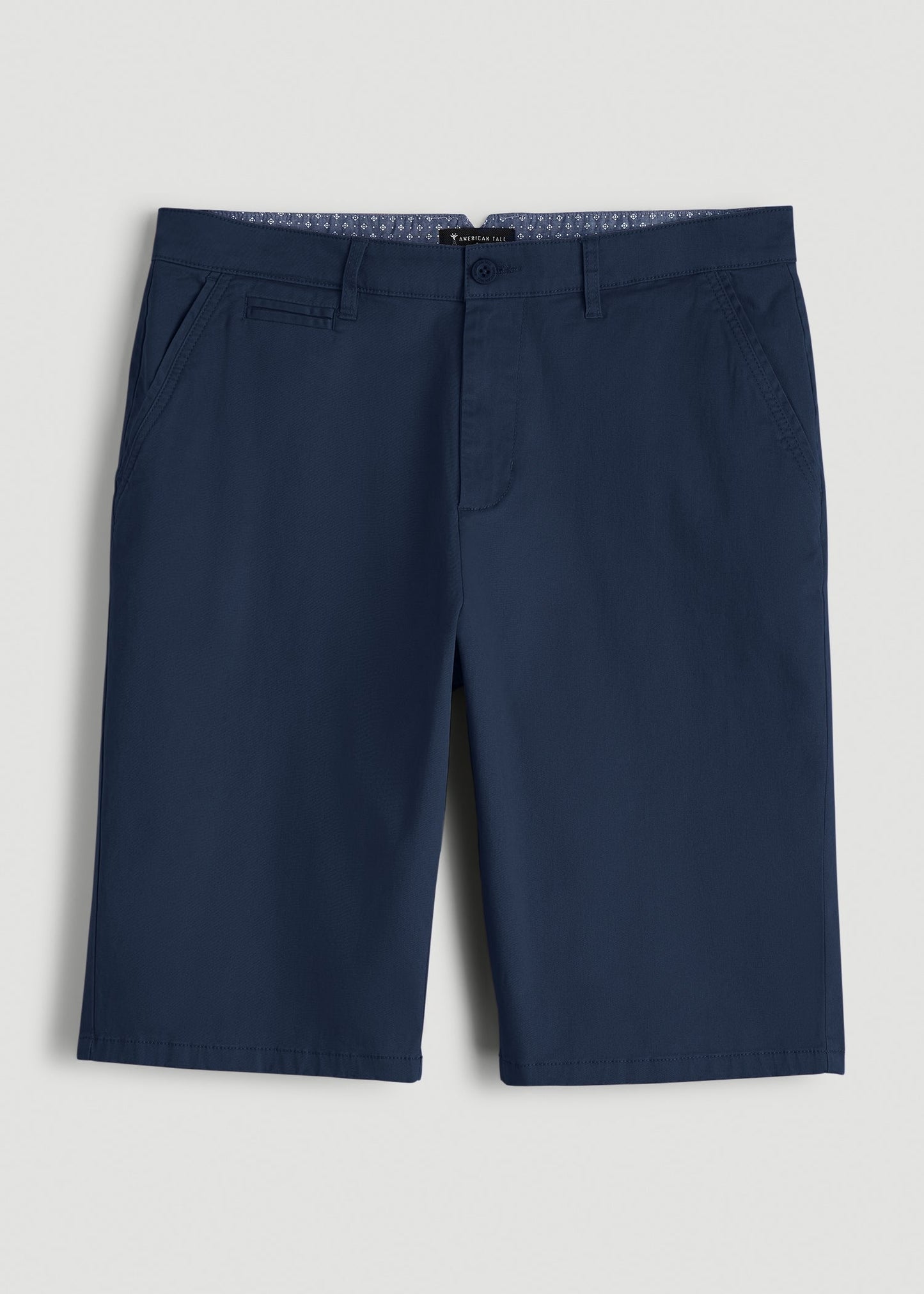 American Tall Men Chino Shorts for Tall Men in Marine Navy