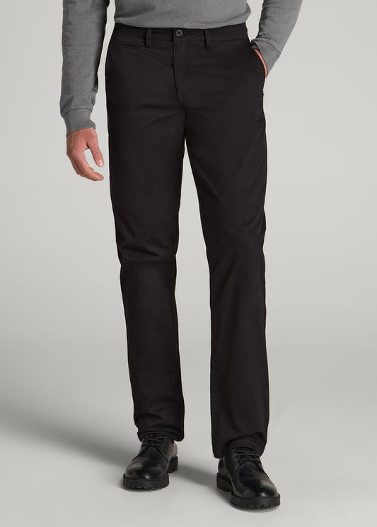 American Tall Men J1 STRAIGHT Leg Chinos for Tall Men in Black