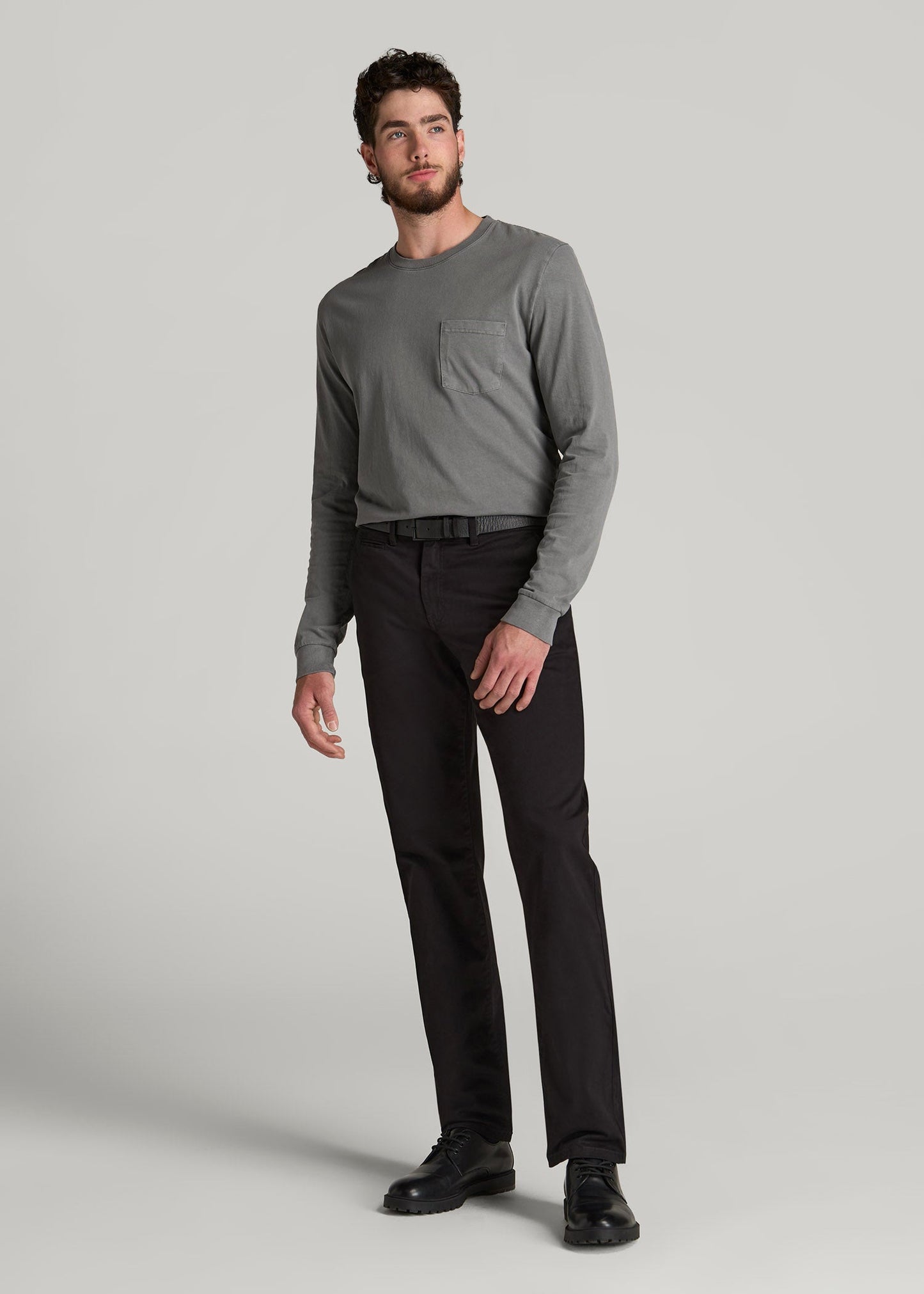 American Tall Men J1 STRAIGHT Leg Chinos for Tall Men in Black