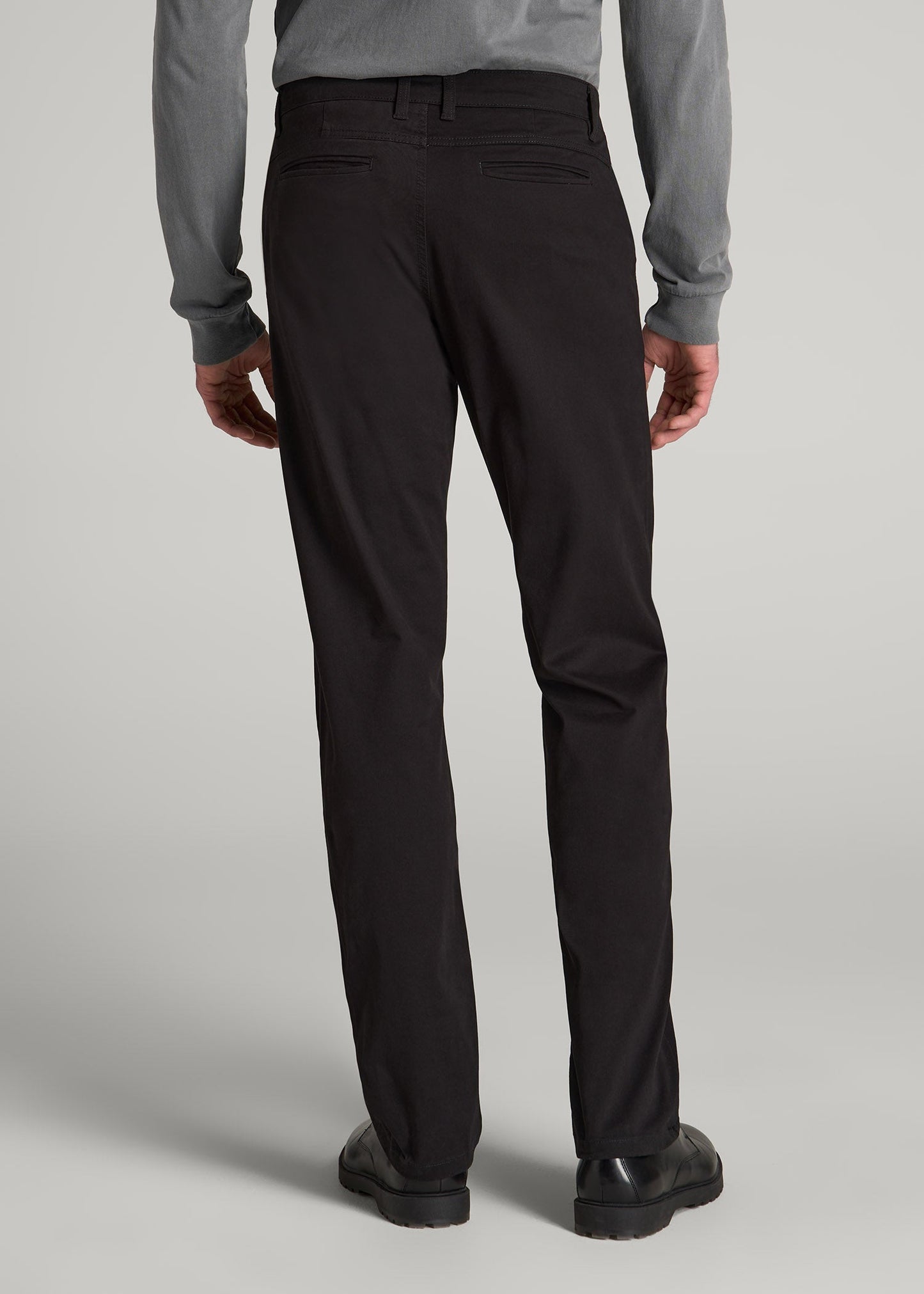 American Tall Men J1 STRAIGHT Leg Chinos for Tall Men in Black