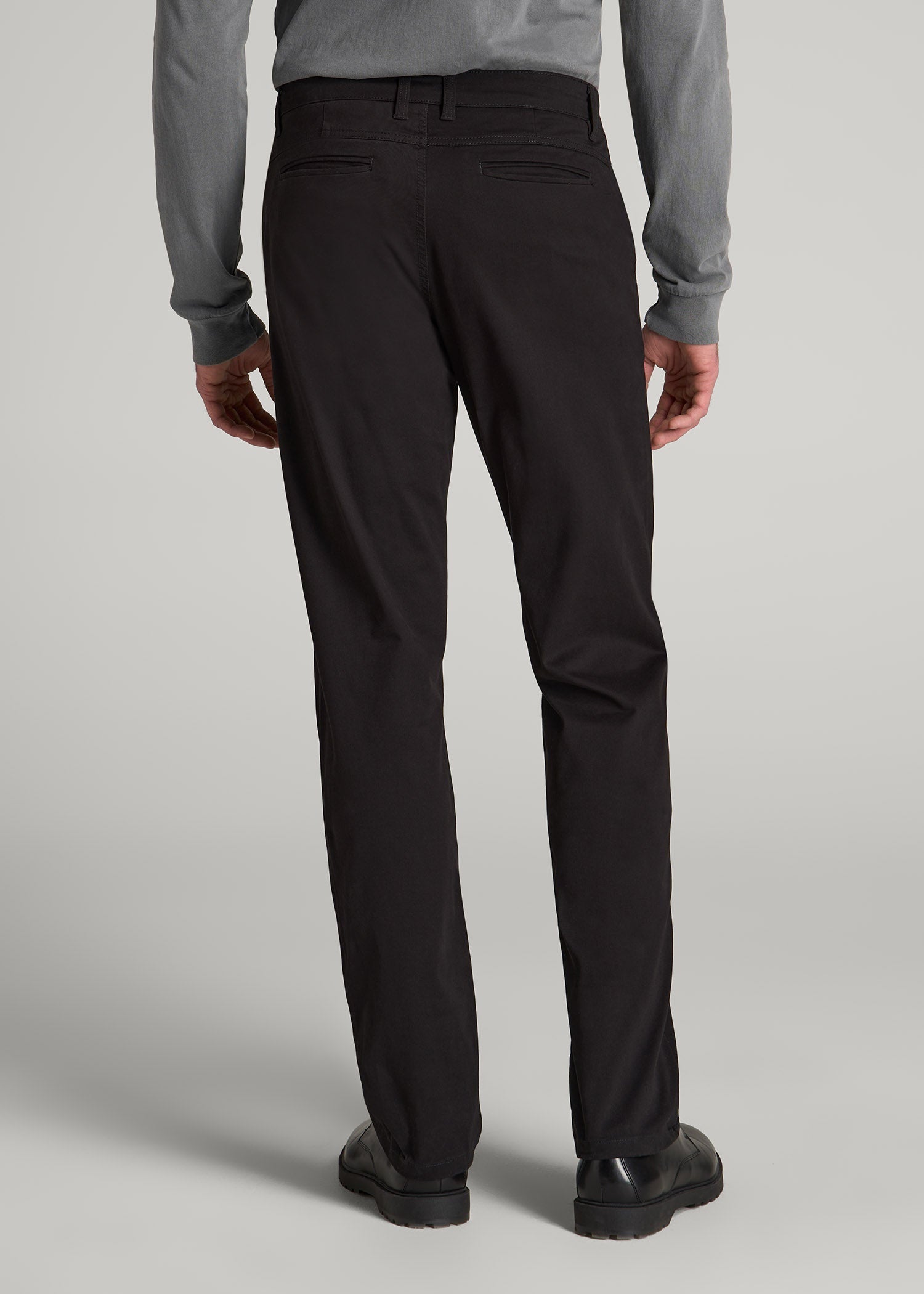 American Tall Men J1 STRAIGHT Leg Chinos for Tall Men in Black