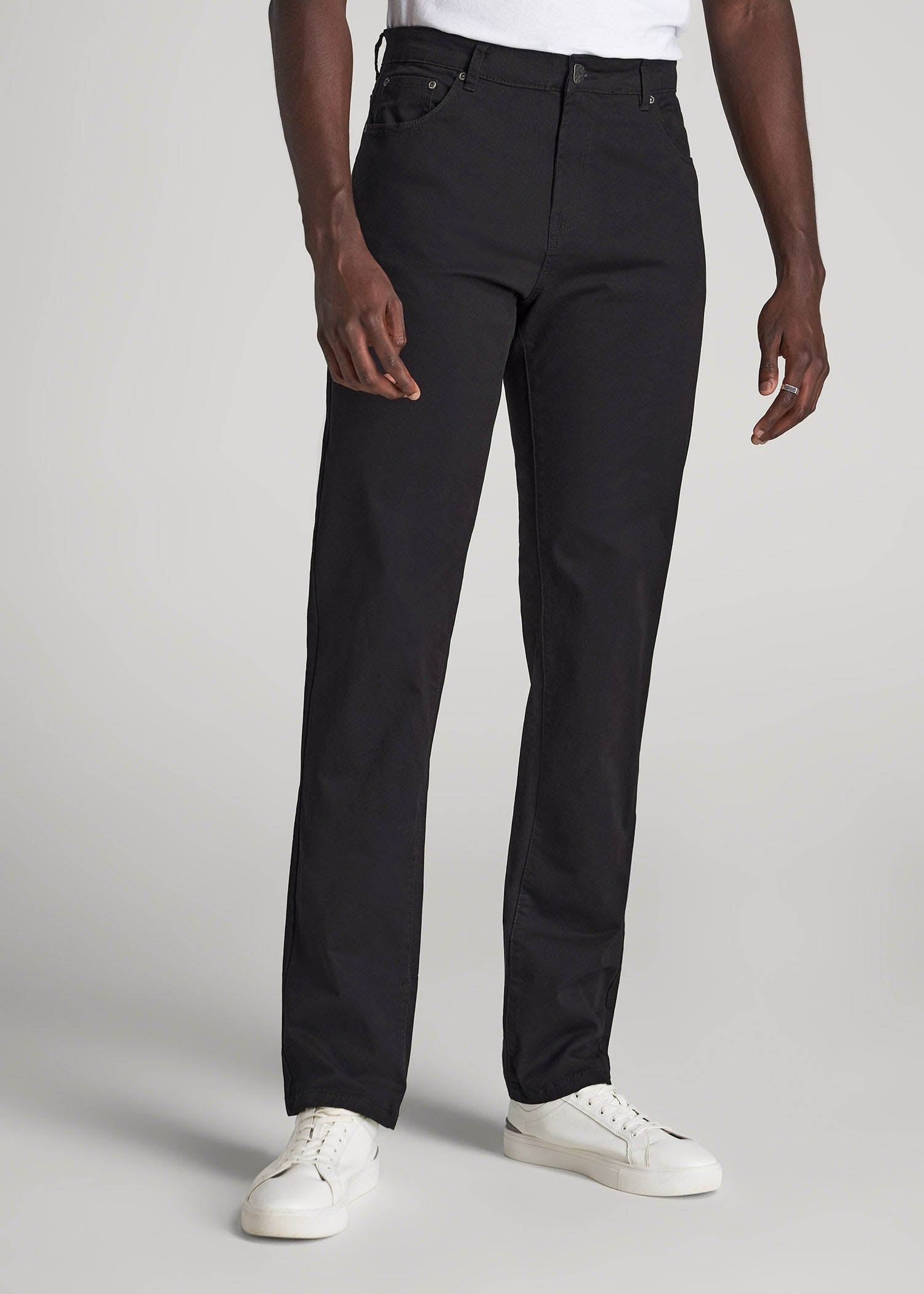 American Tall Men J1 STRAIGHT Leg Five-Pocket Pants for Tall Men in Black