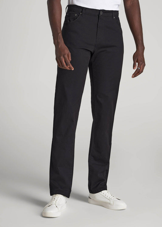 American Tall Men J1 STRAIGHT Leg Five-Pocket Pants for Tall Men in Black