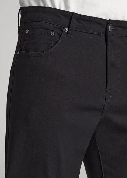 American Tall Men J1 STRAIGHT Leg Five-Pocket Pants for Tall Men in Black