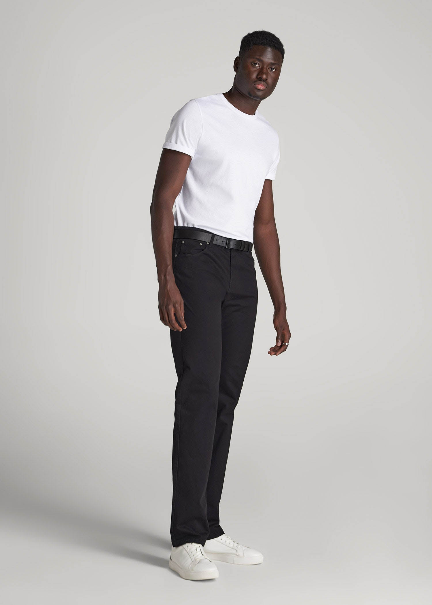 American Tall Men J1 STRAIGHT Leg Five-Pocket Pants for Tall Men in Black