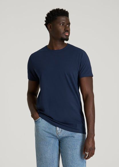 American Tall Men The Essential Modern Fit Crewneck Tee for Tall Men in Navy