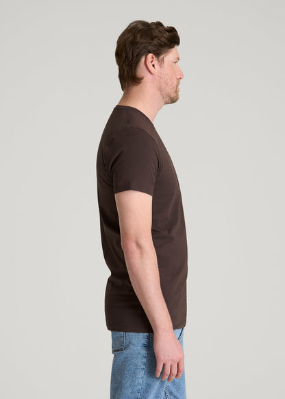 American Tall Men The Essential Modern Fit Crewneck Tee for Tall Men in Espresso