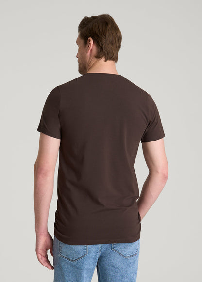 American Tall Men The Essential Modern Fit Crewneck Tee for Tall Men in Espresso