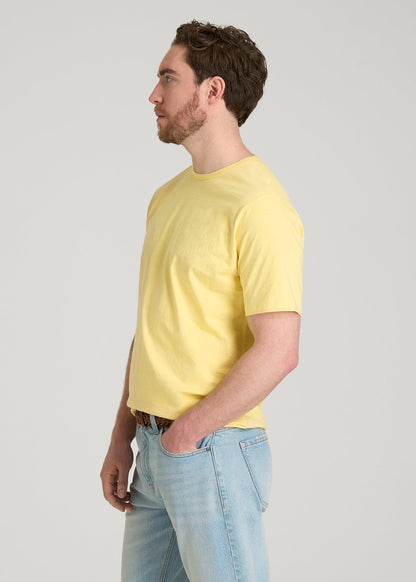 American Tall Men REGULAR-FIT Slub Tee for Tall Men in Lemon Drop