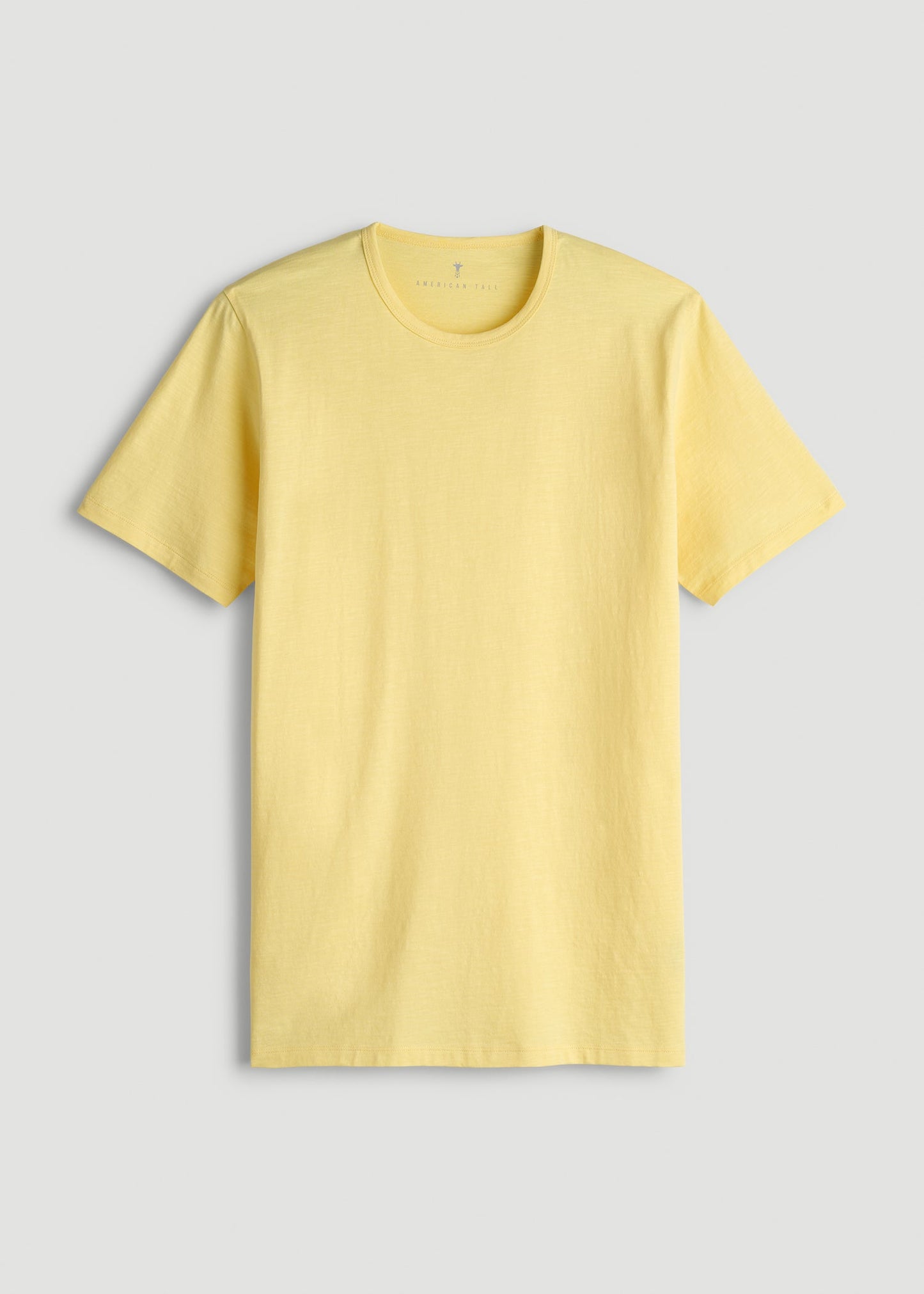 American Tall Men REGULAR-FIT Slub Tee for Tall Men in Lemon Drop