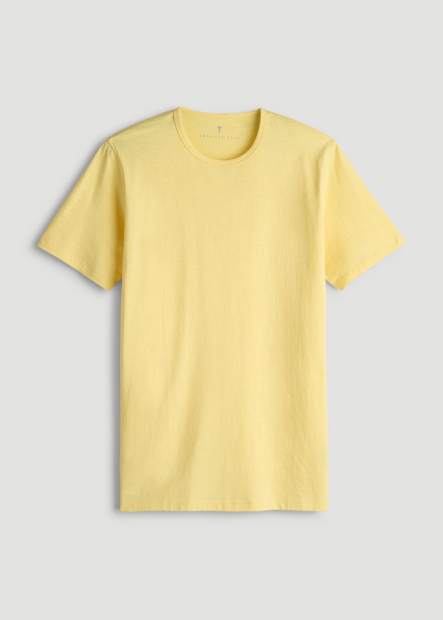 American Tall Men REGULAR-FIT Slub Tee for Tall Men in Lemon Drop