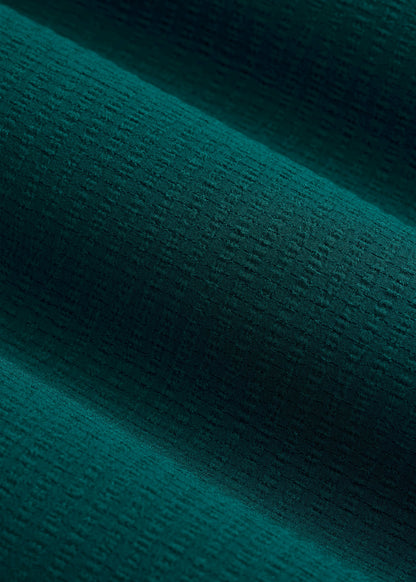 American Tall Men Coastal Perforated Button shirt for Tall Men in Deep Teal