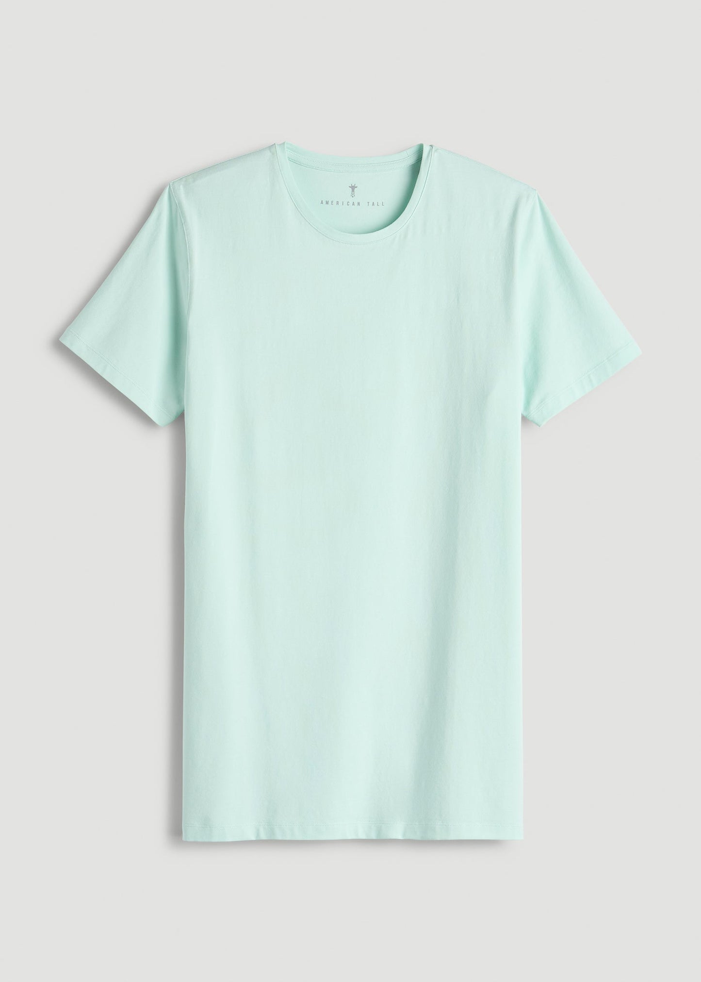 American Tall Men The Essential Slim Fit Crewneck Tee for Tall Men in Opal Blue