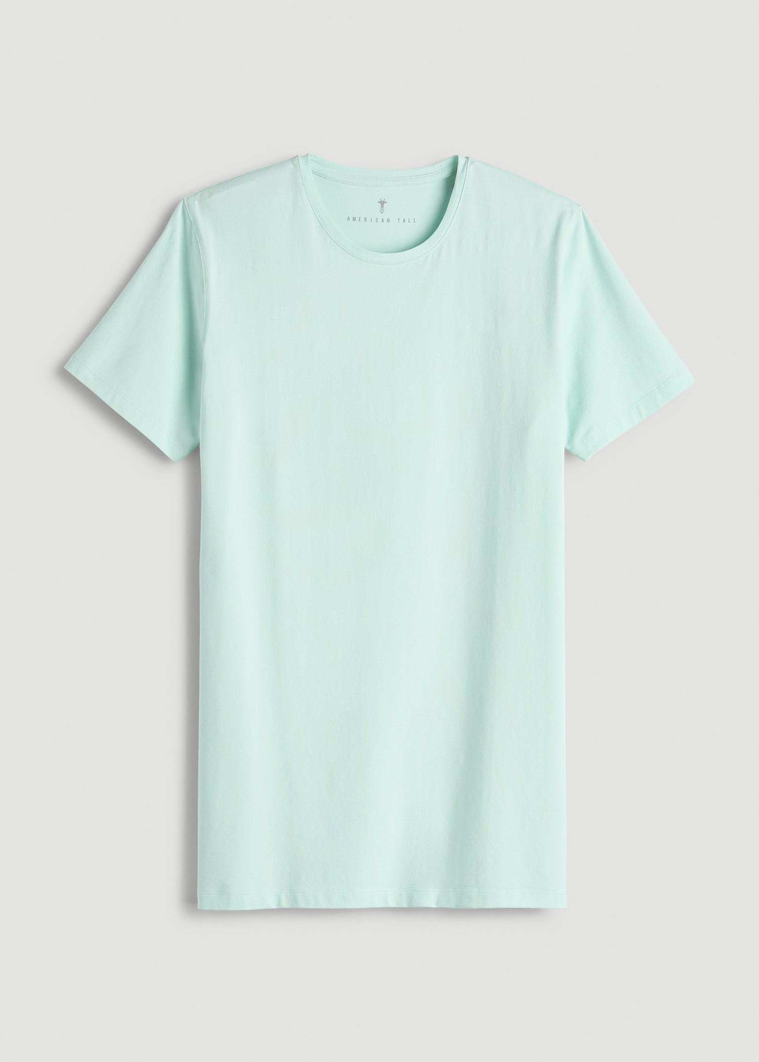American Tall Men The Essential Slim Fit Crewneck Tee for Tall Men in Opal Blue