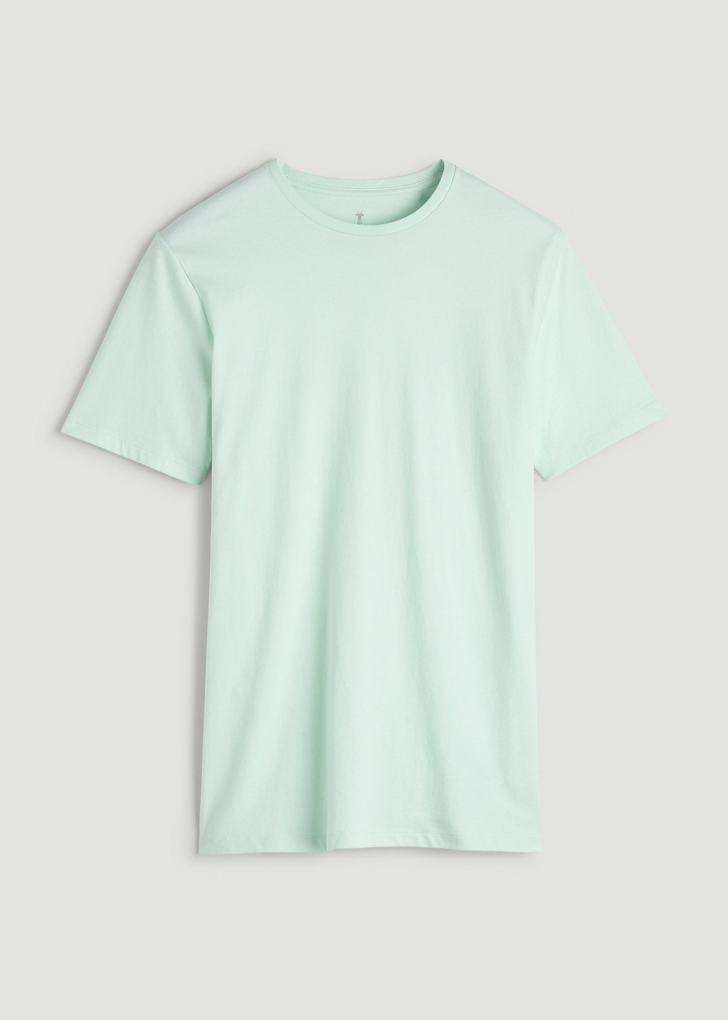 American Tall Men Core Cotton Crewneck Tee for Tall Men in Opal Blue