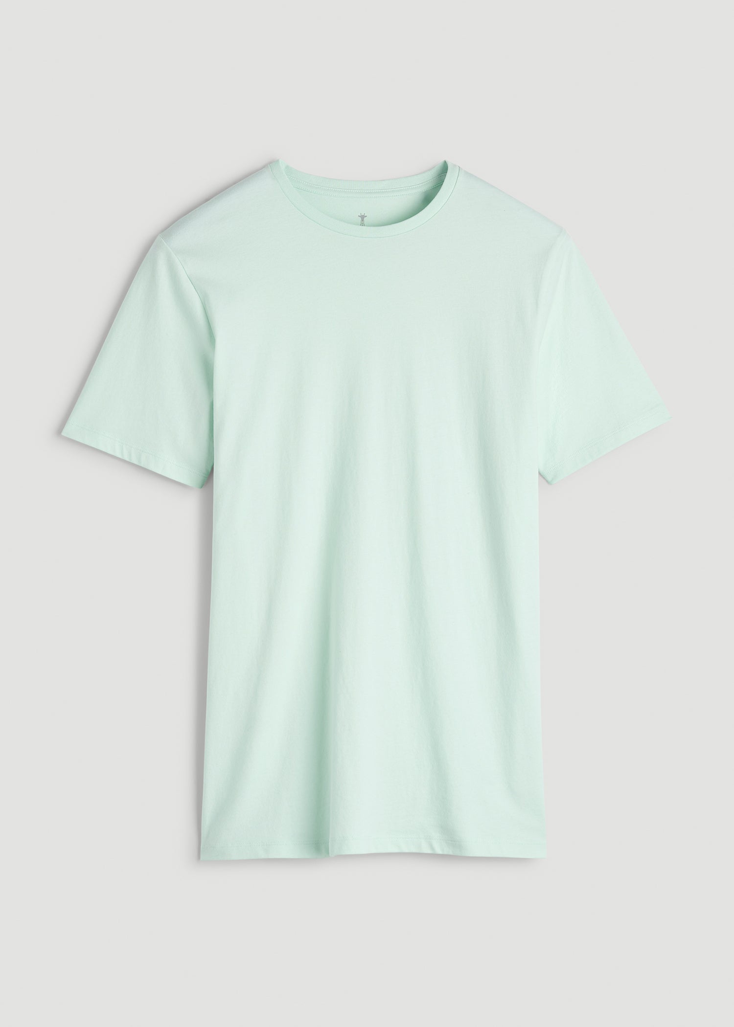 American Tall Men Core Cotton Crewneck Tee for Tall Men in Opal Blue